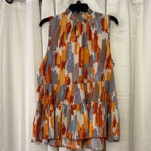 Multicolor Sleeveless Women's Top